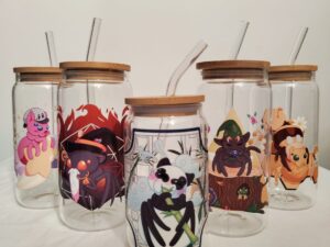 Tasse personnalisé : Ensemble de 1 pièce tasse à eau 400ml / 550 ml .