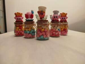 Diorama Kirby fan art sous cloche